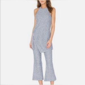 Free people striped high neck top (pants sold separately!)